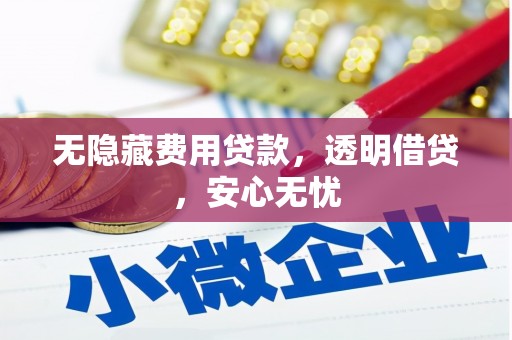 开江无隐藏费用贷款，透明借贷，安心无忧