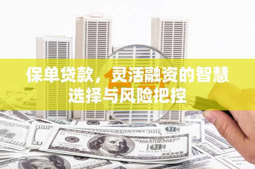开江保单贷款，灵活融资的智慧选择与风险把控