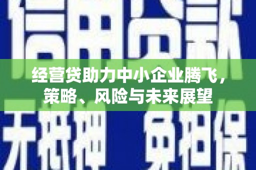 开江经营贷助力中小企业腾飞，策略、风险与未来展望
