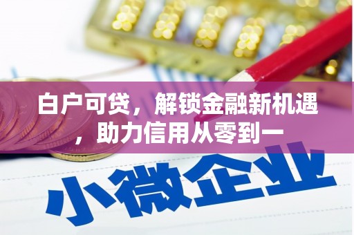 开江白户可贷，解锁金融新机遇，助力信用从零到一