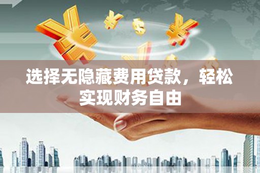 开江选择无隐藏费用贷款，轻松实现财务自由