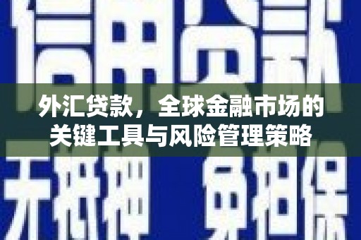 开江外汇贷款，全球金融市场的关键工具与风险管理策略