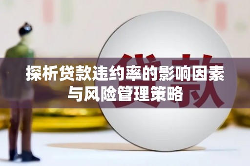 开江探析贷款违约率的影响因素与风险管理策略