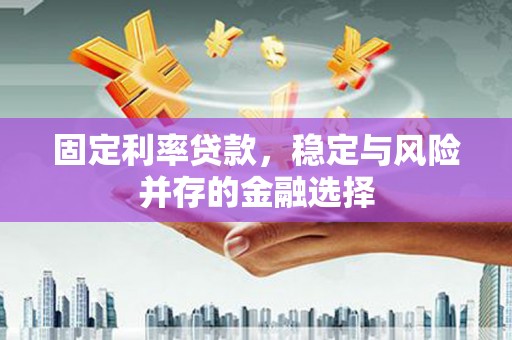 开江固定利率贷款，稳定与风险并存的金融选择