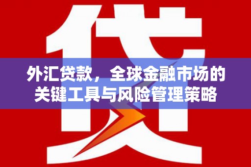 开江外汇贷款，全球金融市场的关键工具与风险管理策略